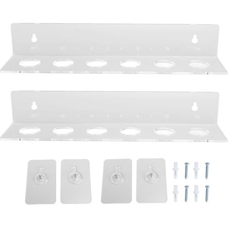 étagère rangement-Porte-billes mural acrylique transparent avec 2 supports pour 12 balles de tennis/baseball (1/5)