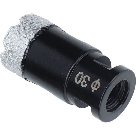 30-mm-Diamantbohrer mit Lötanschluss und Lochsäge für Marmor- und Keramikfliesen, M14-Innengewinde (1/5)