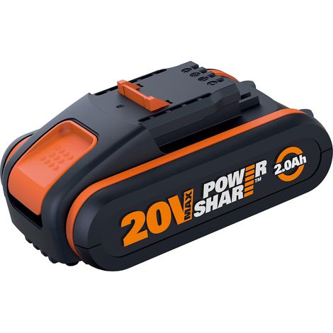 Batterie Lithium-Ion - Batterie Longue Durée - Pour Outils Sans Fil - 20 V de Puissance - Compatible avec Outils Powershare - 2 Ah - WA3551.1 - Garantie 2 Ans (1/5)