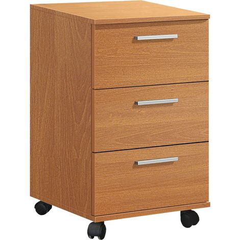 Cajonera 3 Cajones Buc Color Cerezo 42x68x35 cm (1/5)