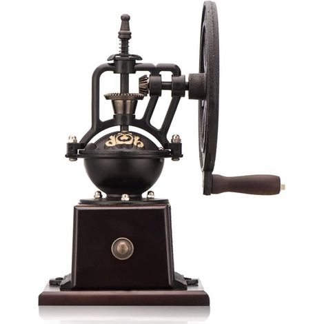 Molinillo de café manual retro，molinillo de noria，máquina de café doméstica，tipo rodillo clásico para granos de café (1/5)
