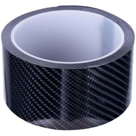 Autocollant Voiture Stickers Fibre de Carbone Film Adhésif Vinyle Auto à l'eau sans Bulle Imperméable Moto Véhicule Noir 5CM3M,Superma (1/5)