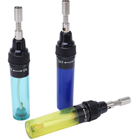 Kit de 3 chalumeaux fer à souder gaz butane, chauffe rapide, pistolet pratique et élégant (1/5)