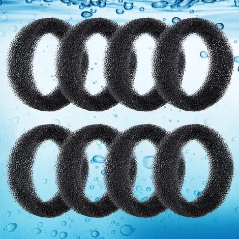 Filtre en Mousse d’Acier Inoxydable pour Fontaine à Eau Animale – Compatible 84 oz / 2,5 L – Éponge Noire (1/5)
