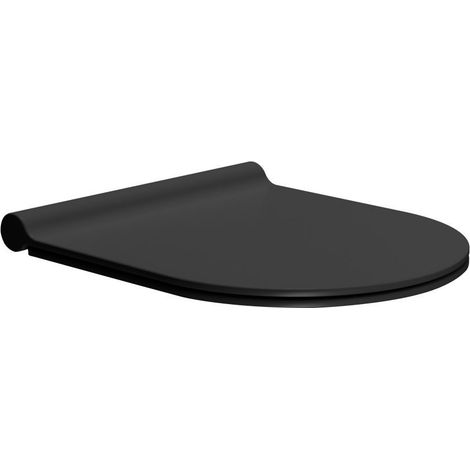 Abattant WC, SLIM, Soft Close, noir mat (1/2)