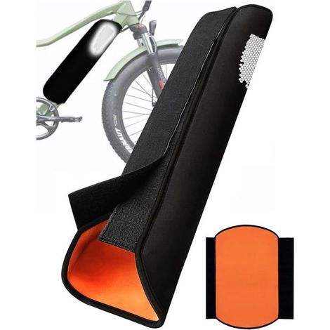 Housse e-bike réfléchissante orange – Imperméable, anti-poussière – Sécurité nocturne (1/5)