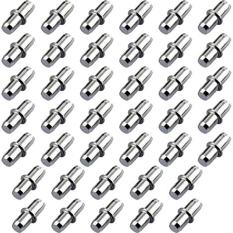 40PCS Support étagère, Consoles Et Taquets Pour étagères Taquet Etagere Cheville Support Etagere 5x16mm, Idéal Pour Meubles (1/5)