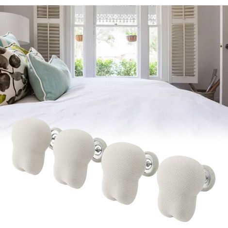 Attaches de couette bunny avec fermoir à bouton [16 pièces, 178g, beige, stockage inclus] (1/5)
