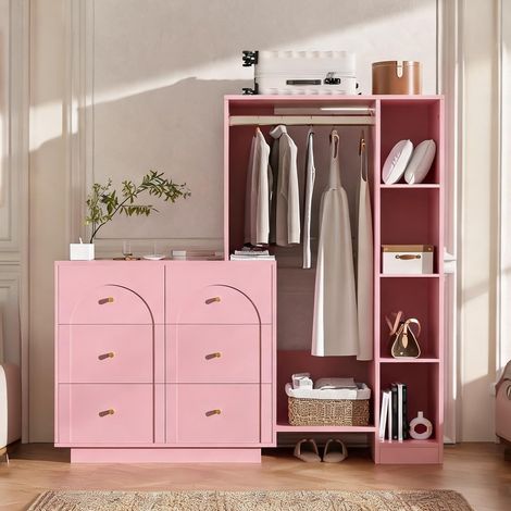 Armoire-penderie en panneau de particules 139 x 35 x 133 cm (1/5)