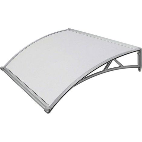 Pensilina modulare per porte e finestre con sgocciolatoio 120 x 98 centimetri tettoia affiancabile pensilina modulare