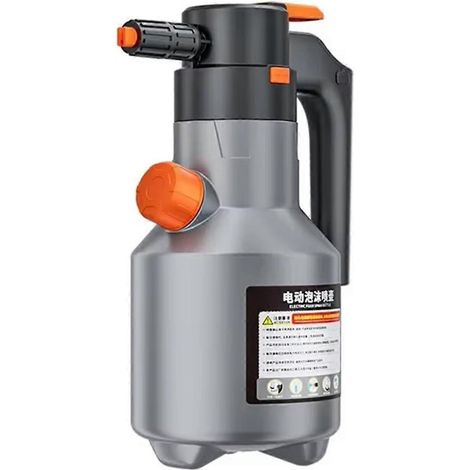 Pulvérisateur de mousse électrique portatif professionnel pour lavage de voiture, 2 L, gris. (1/5)
