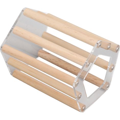 Maison minimaliste pentagonale en bois pour hamster, cabane transparente ventilée pour hamster Golden BearS (1/5)
