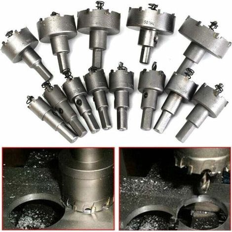Ensemble De Scie Cloche 13pcs , Foret De Scie Cloche, 16mm 53mm En Acier Inoxydable Scie Cloche Foret En Carbure De Tungstène Tct Forets En Métal Outils De Quincaillerie Fraise En Carbure De (1/4)