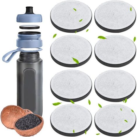 8 cartouches filtrantes de rechange, y compris des cartouches filtrantes pour eau douce, afin de réduire les impuretés. (1/5)