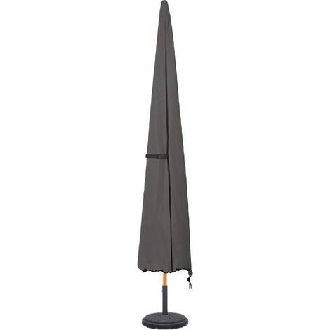 Housse de parasol de terrasse imperméable 600D pour parasol de marché extérieur – Convient aux parasols de marché jusqu'à 3,6 m, noir (1/5)