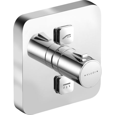 Kludi PUSH Mélangeur thermostatique de douche à encastrer (388110538) (1/2)