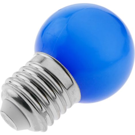 PrimeMatik - Ampoule LED G45 1,5W 230VAC E27 lumière bleu (1/3)