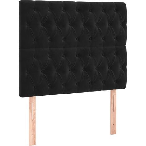 Maison Exclusive - Cabecero Terciopelo Negro 100x7x118/128 cm (1/5)