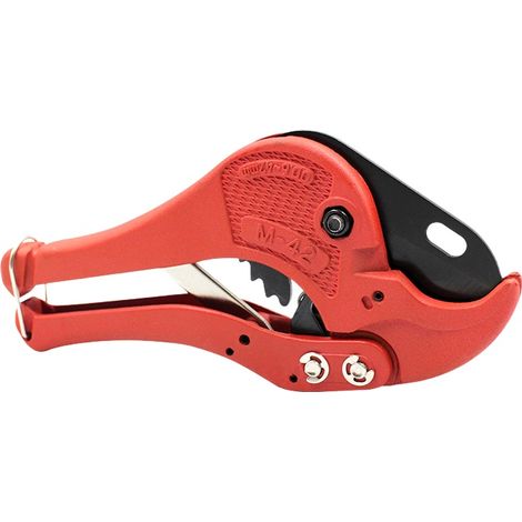 Cisaille Coupe-Tuyaux à Cliquet 0-42 mm – Coupe-Précise pour Tubes PVC, PE, PEX et Aluminium, Outil de Plomberie Professionnel Résistant et Ergonomique (1/3)