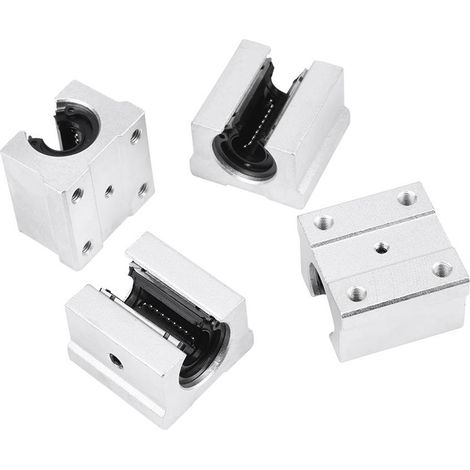 4 Stück SBR12-800mm 12mm Linearführungswellen, 4 Stück SBR12UU Blöcke (1/5)