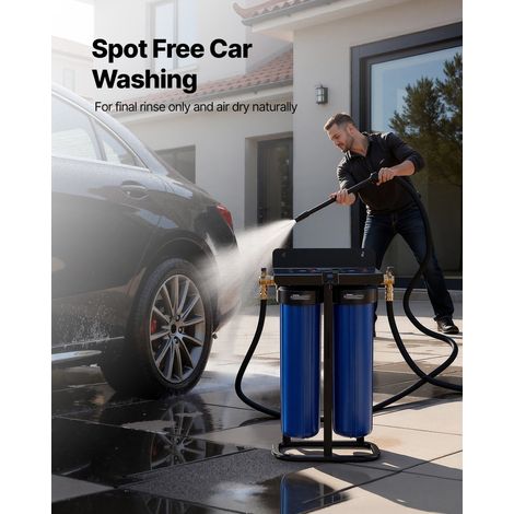 Déminéralisateur d'Eau pour Rinçage Auto sans Traces, Système d'Eau Désionisée avec Support, pour Véhicules Vitres, avec Résine de… (1/5)