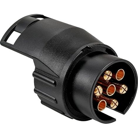 Adaptateur Prise Remorque 7 vers 13 Broches, 12V Connecteur pour Voiture, Caravane (1/5)