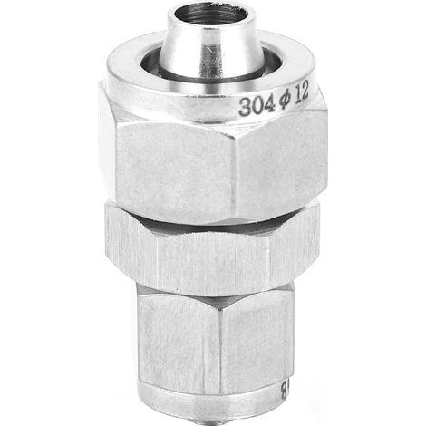 Raccord Pneumatique Rapide en Acier Inoxydable, Réducteur Union Droit 8‑6mm/10‑8mm/12‑8mm (1/5)