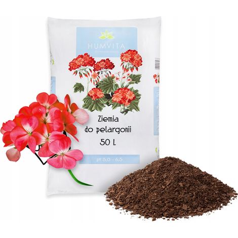 Terriccio per Geranium Surfinia 50L per fiori da balcone e piante ornamentali