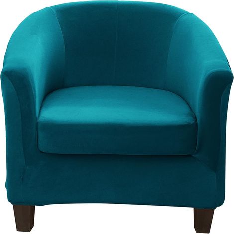 Convertible Armchair Cover with Geometric Print, Relax Club Sofa Cover, Bath Chair Cover, Stretch Polyester Armchair Cover (1/5)