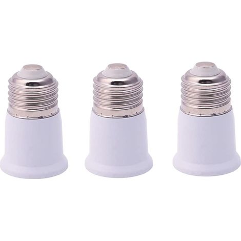 Prolunga per portalampada E26 - Base media standard, adattatore per portalampada da 6,5 cm, prolunga per portalampada, adattatore per portalampada (confezione da 3 anni).