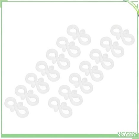 Clip lumineux pour gouttière - FAFEICY - Lot de 100 - Installation facile - Plastique - Durable (1/5)