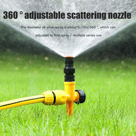 Système d'Arrosage Rotatif 360° pour Pelouse et Jardin avec Arroseur Automatique pour Gazon (1/5)