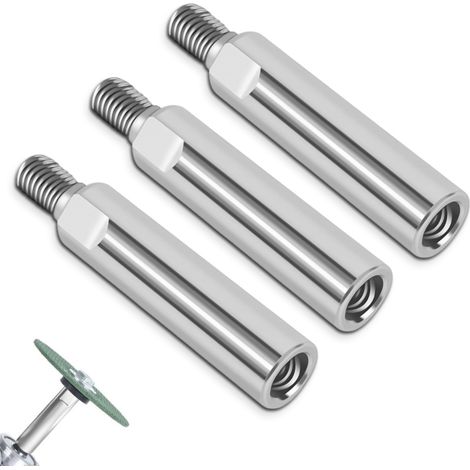 3 pièces rallonge pour meuleuse d'angle, levier adaptateur fileté M10, compatibilité universelle, accès aux zones étroites, polissage précis (1/5)