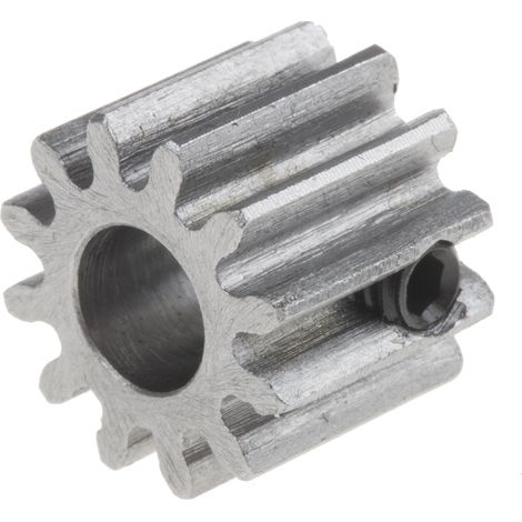 Rs Pro – Pignon 12 dents en acier – Alésage 6mm – Module 1 pour crémaillère de portail – Engrenage SSN10