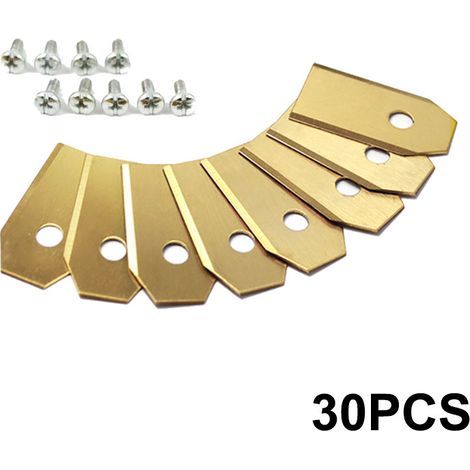 Titanium Replacement Blade for Husqvarna Lawnmowers, Pack of 30 Lawnmower Blades, Lawn Mower Accessories with Screws (1/5)