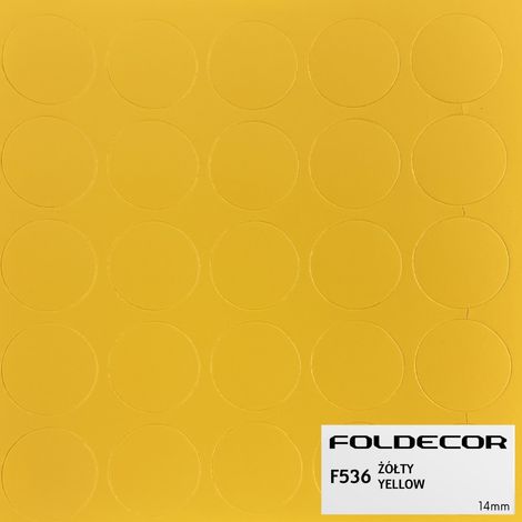 Bouchon autocollant fi14 jaune (feuille de 25 pièces) (1/5)