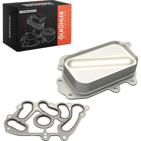 Refroidisseur d'huile, Aluminium, 40cm x 25cm x 10cm, Compatible avec Mercedes-Benz Classe A W169, Compatible avec Mercedes-Benz Classe B W245, Refroidi par eau (1/5)