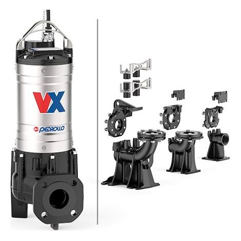 Pedrollo VX 40/50 - Bomba eléctrica de VÓRTICE de aguas residuales de tres fases