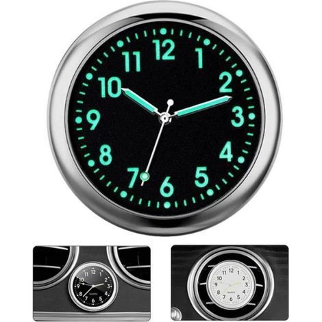 Uhr – Universal – Quarzuhr – Leuchtend – Dekorativ – Schwarzes Metall (1/5)