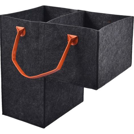 Paniers d'escalier pour escaliers en moquette et en bois, panier de rangement pour chaussures et linge, organisateurs de marches avec poignées, paniers d'escalier en osier, paniers à linge (1/5)