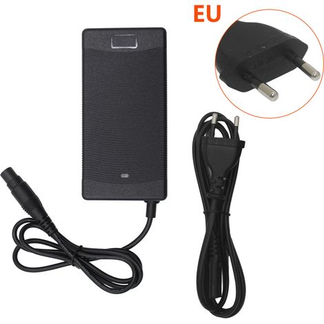 Chargeur pour trottinette Mi4Pro - Conforme aux normes britanniques, américaines, australiennes et européennes pour les chargeurs de batteries lithium-ion - Norme européenne