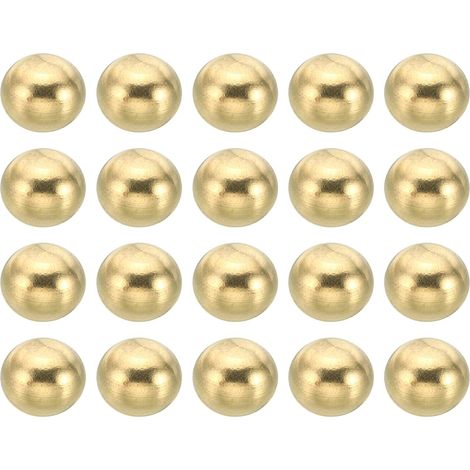 M3x0,5 Filetage Capuchon Écrous Bouton, 20 Paquet Laiton Boule Lampe Décoratif Vis Bouchons Écrou Couvercle Écrou pour Mobilier Éclairage ou DIY Projet 10mm (1/5)