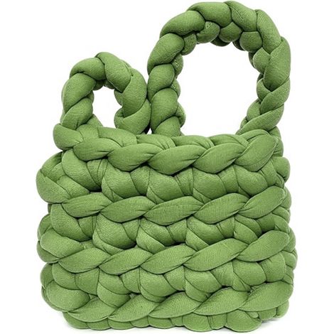 Sac à main en laine vert, tissé à la main, élégant et raffiné, bandoulière en laine pour usage quotidien (1/5)