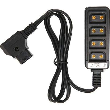 Câble séparateur d'alimentation D-Tap mâle vers 4 ports femelle, adaptateur pour batteries Sony V-Type et Anton (1/5)