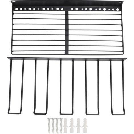 Rangement Électrique pour Outils avec Support de Perceuse à Grande Capacité, Étagère Murale Lourde pour Garage, Panneau de Rangement d'Outils 2 Niveaux - KZQ