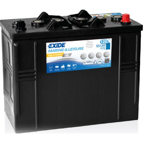 BATTERIE EXIDE EQUIPMENT GEL - SUPERIOR D03 12V 120AH 349X175X285 +D ES1300 (1/5)