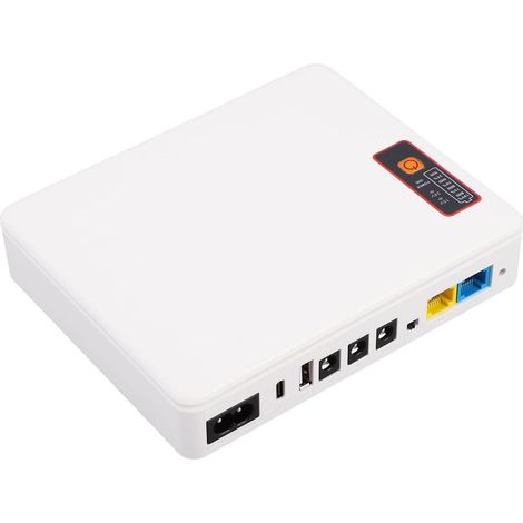 Mini UPS 20800mAh Batterie d'alimentation de Secours pour Routeur Modem Caméra USB Type C DC 5V/9V/12V Sorties Multiples Protège L'équipement (Prise UE) (1/5)