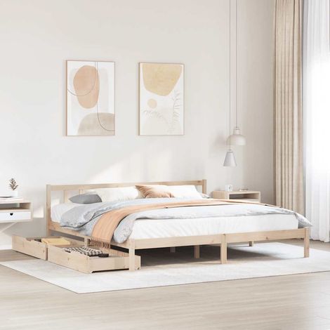 Estructura cama con luces LED madera roble Sonoma 160x200 cm vidaXL (1/5)