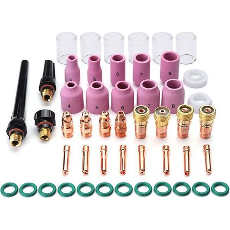 Accessoires TIG WP17/18/26 - Set de 49 pièces (verre teinté 10) (1/5)