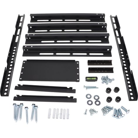 Support mural fixe pour TV en acier multifonction, compatible écrans 22 à 75 pouces, plaque robuste incluse (1/5)